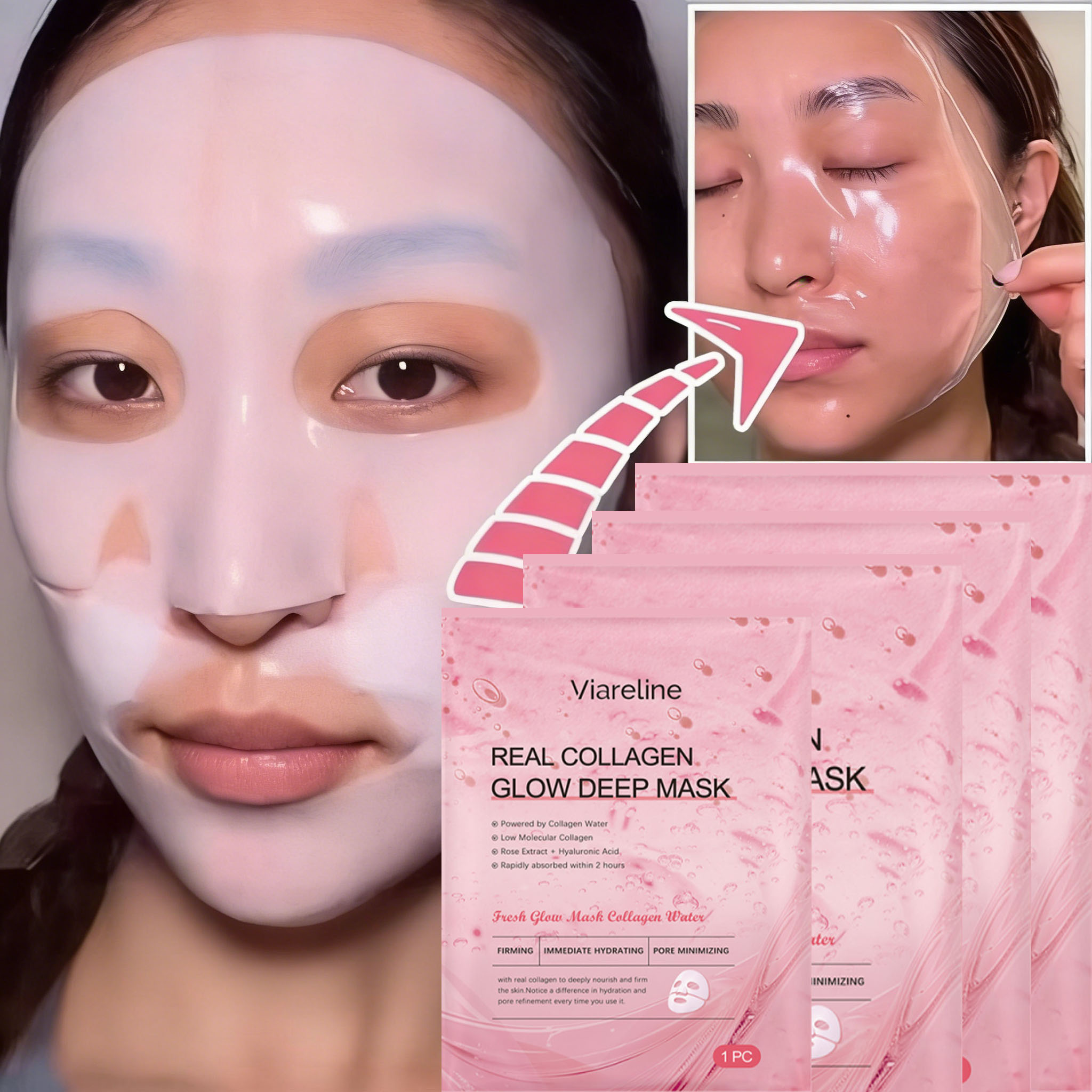 Collagen Sheet Mask - Ночная коллагеновая маска с ДНК лосося