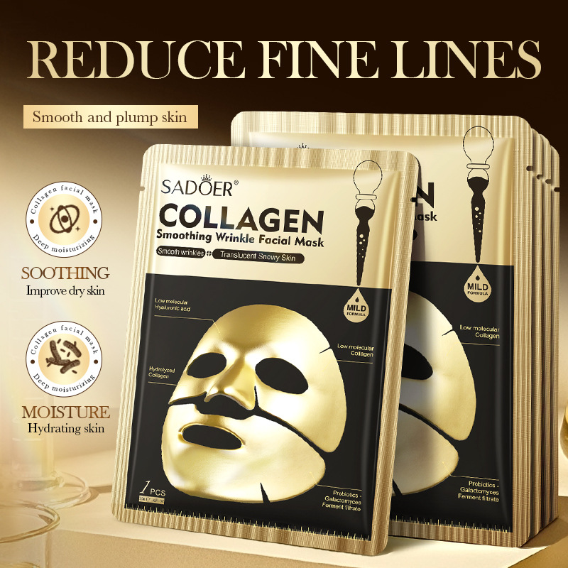 SADOER Золотые коллагеновые ма – обзор и цена Collagen Sheet Mask