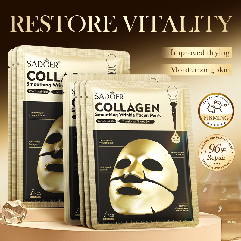 SADOER Золотые коллагеновые ма – обзор и цена Collagen Sheet Mask