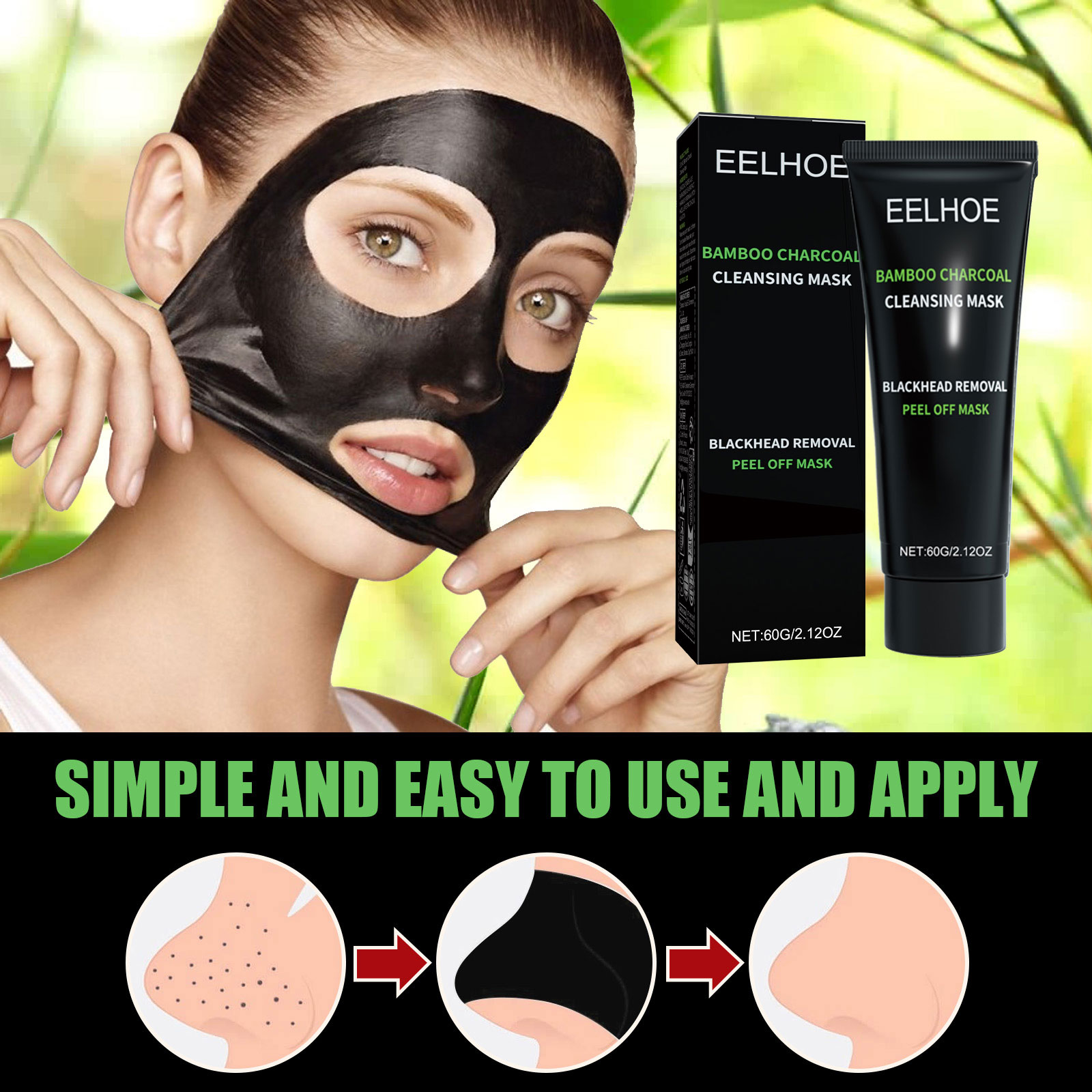 Отрывная маска с бамбуковым уг – обзор и цена Mud Mask Kaolin