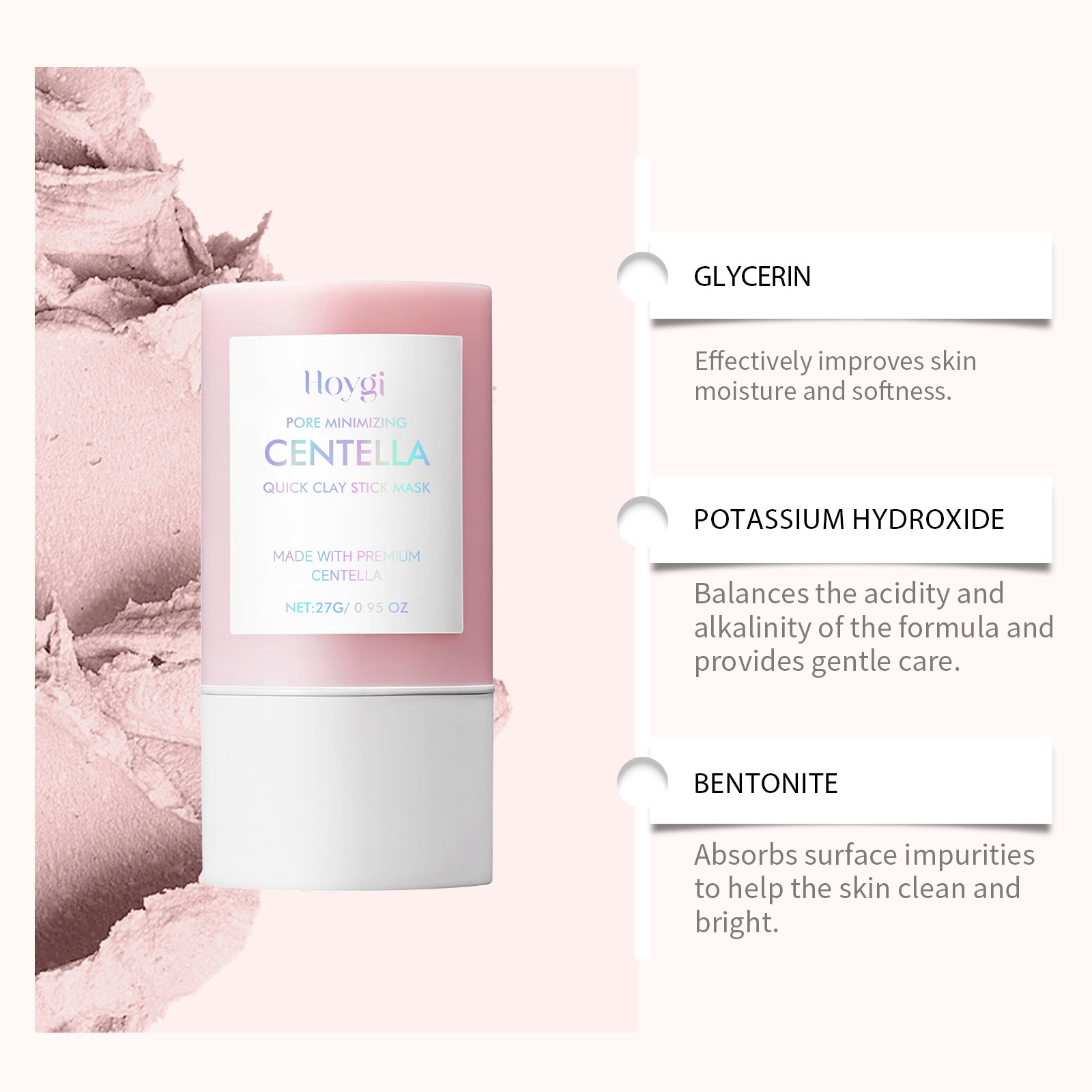 Маска-стик с центеллой для очи – обзор и цена Mud Mask Kaolin